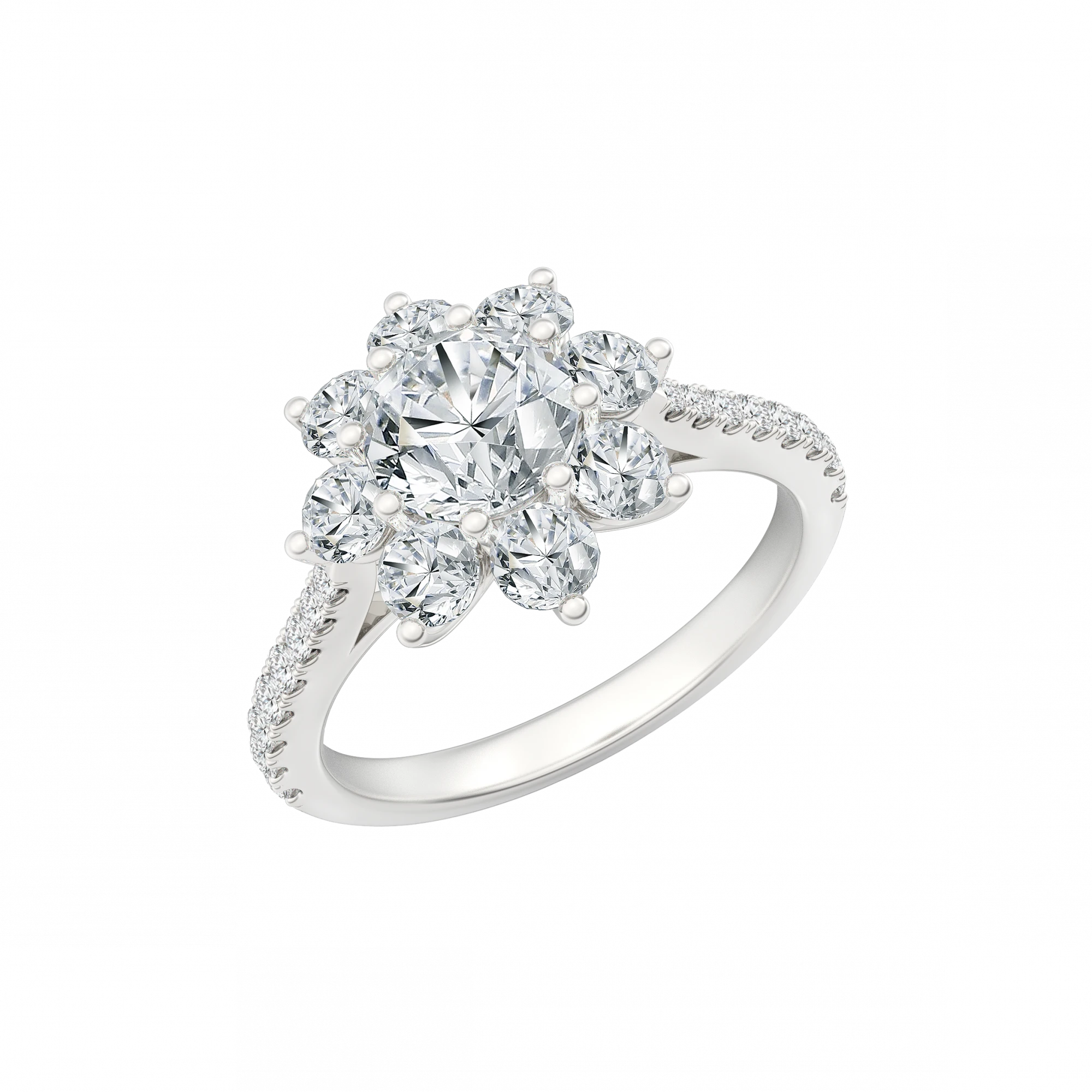 Estrella De Sol Diamond Ring in Platinum by D&P Malaysia