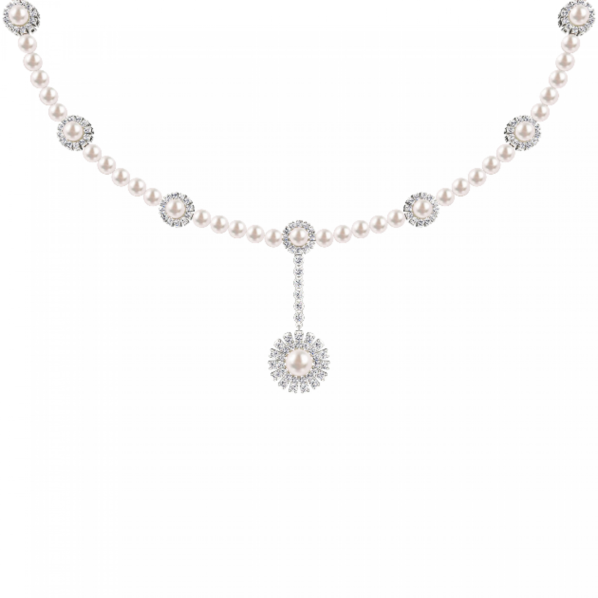 High-quality round pearls showcasing perfect lustre, roundness and surface for bridal jewellery from Diamond & Platinum Malaysia